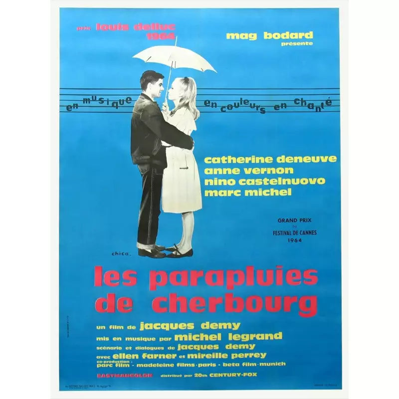 Affiche Les Parapluies De Cherbourg Planète Vintage