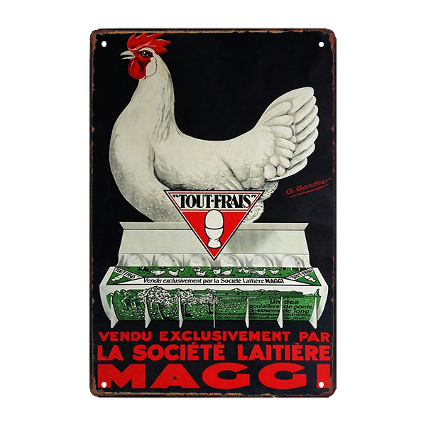 OEUFS MAGGI Rcyj-POSTER HQ 50x70cm d'une AFFICHE VINTAGE