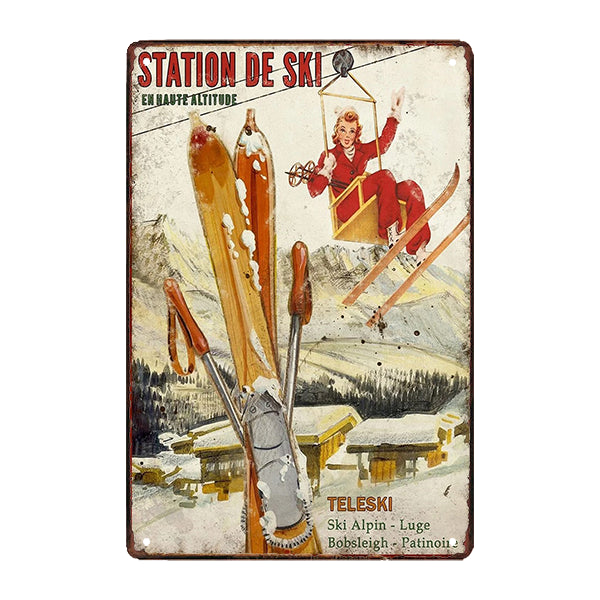 Plaque Métal RÈGLEMENT SALLE DE BAIN Natives Déco Rétro Vintage - Provence Arômes Tendance Sud