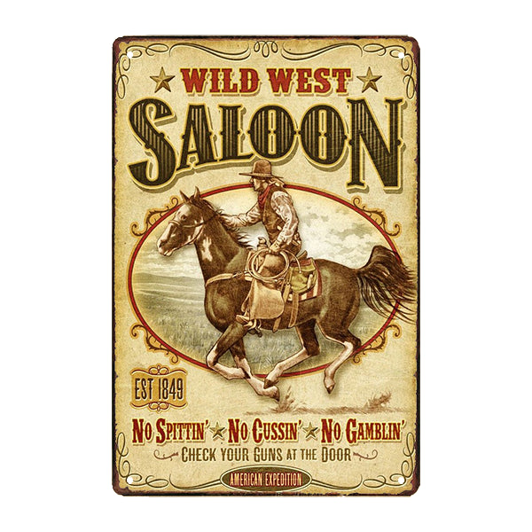 Plaque Métal Tom Tyler | The Western Shop Plaque Métal Tom Tyler | The Western Shop