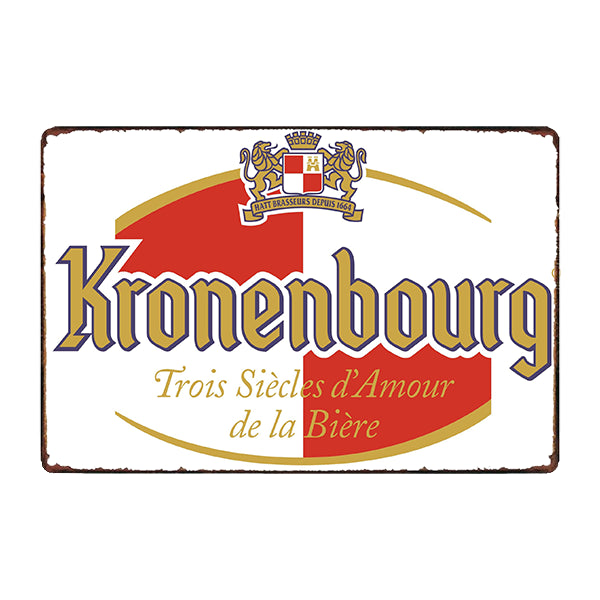 Kronenbourg Beer Advertising Plate | Planète Vintage