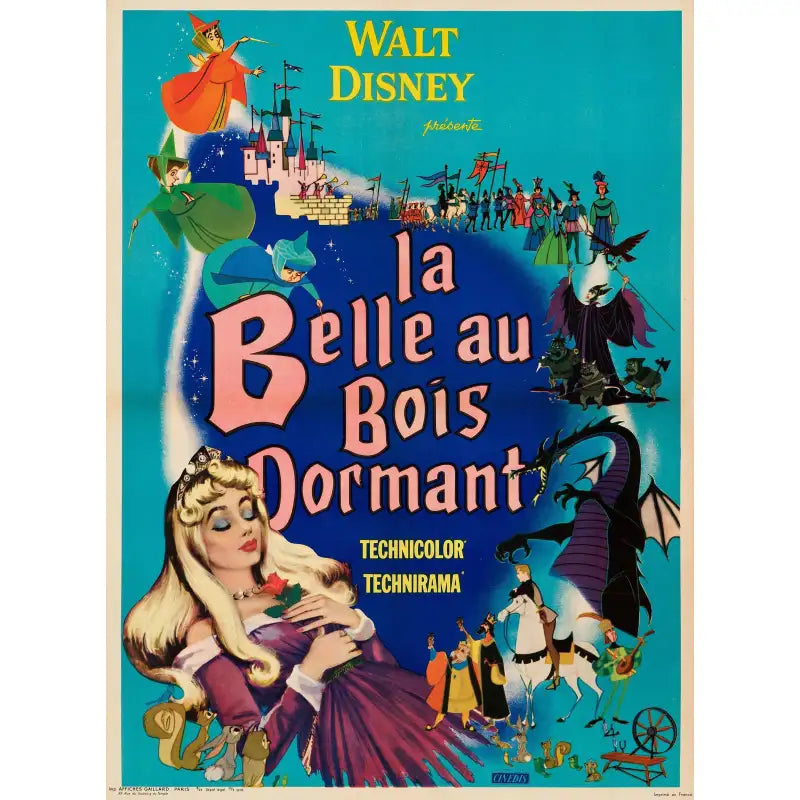 Affiche La Belle Au Bois Dormant Planète Vintage 2314