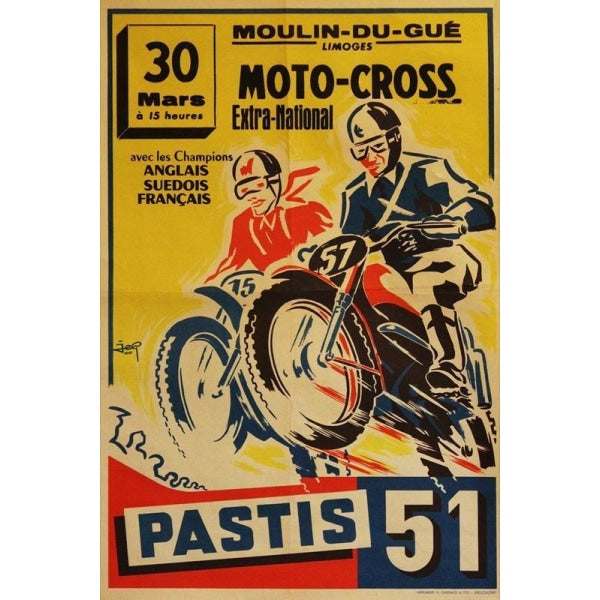 Affiche Moto Vintage