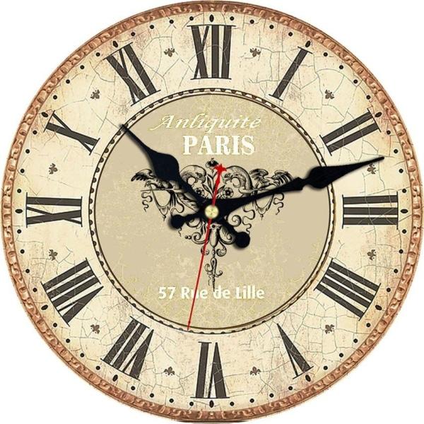 Reloj de pared antiguo de París Planète Vintage