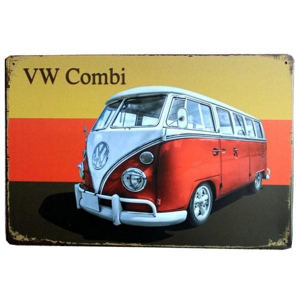 Plaque Métal Vintage Volkswagen Coccinelle – 15x20cm, Déco Garage, Neuve