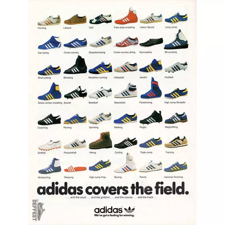 Affiche Adidas Vintage Basket Planete Vintage