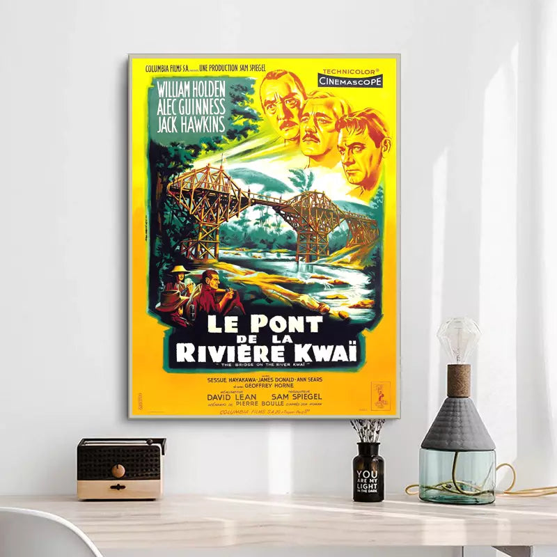 Affiche Cinéma Le Pont De La Rivière Kwaï - Poster 50x70cm Haute Qualité, Neuf