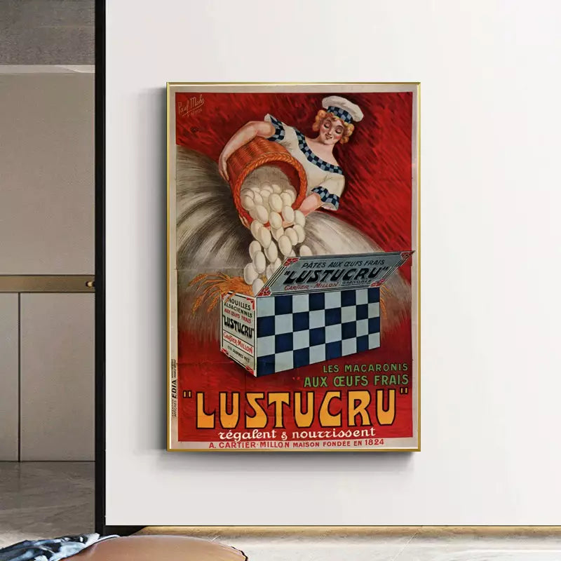 Affiche Vintage Jeu De L'Oie Père Lustucru - 50x70cm
