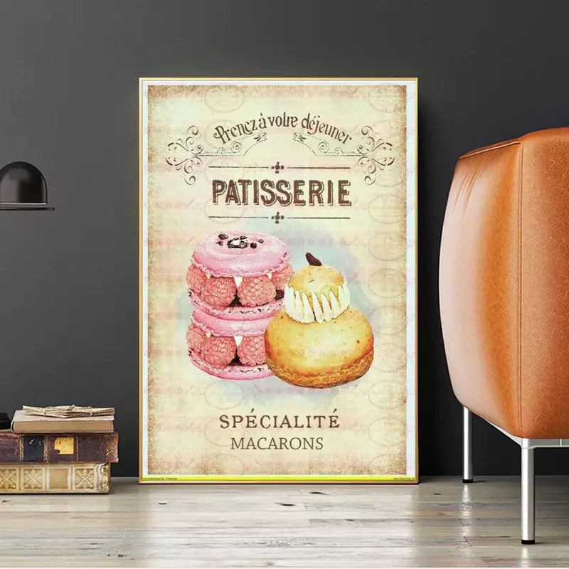 Vintage Poster la Pâtisserie, A4 Format Reproduction (21 X Vintage Poster la Pâtisserie, A4 Format Reproduction (21 X