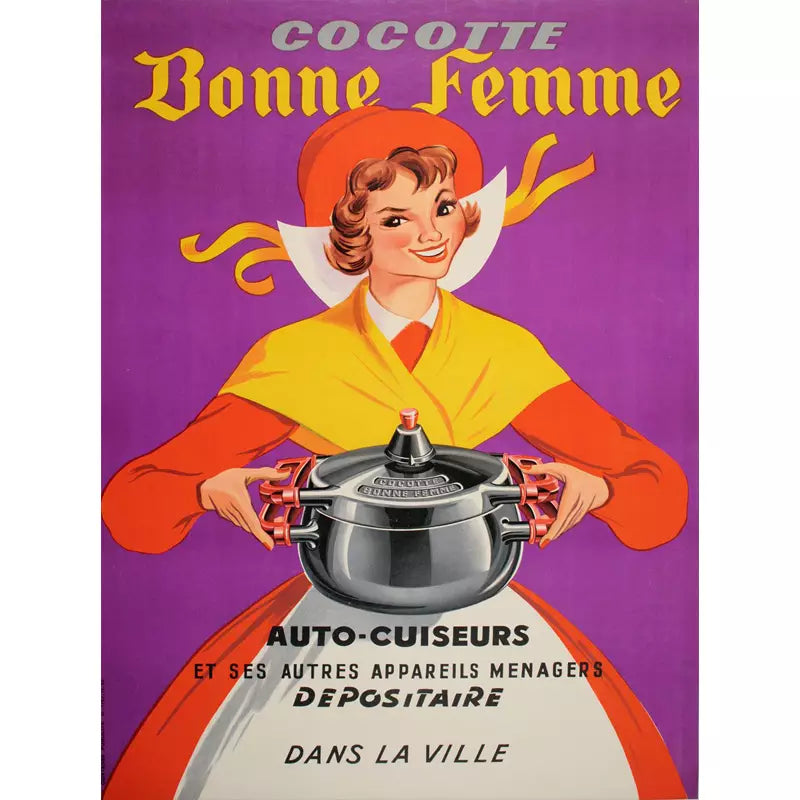 Affiche Vintage Publicité Huilerie Cabanne Nirouet – Poster 50x70cm – Neuf