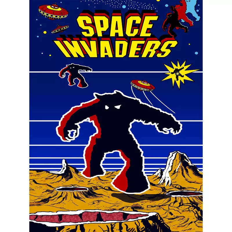 Space Invader Rocet Space Invaders Poster | Planète Vintage