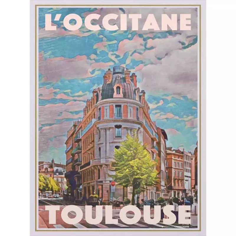 Affiche Toulouse Vintage Planète Vintage