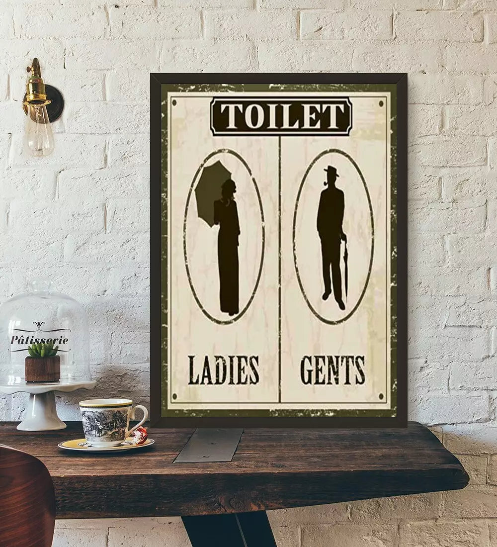 Affiche WC Vintage