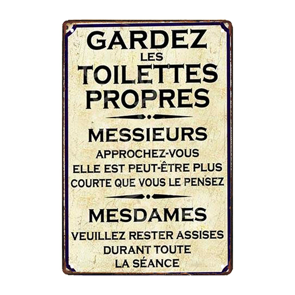 Plaque En Métal Humoristique En Forme De Loutre - 20,3 X 30,5