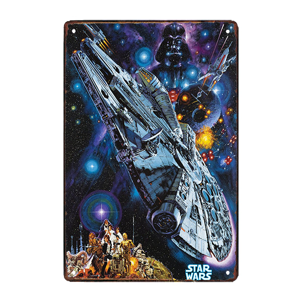 Millennium Falcon Metal Sign | Planète Vintage