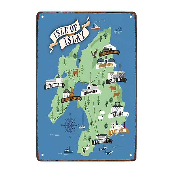 Isle of Islay Metal Sign | Vintage Planet | Planète Vintage