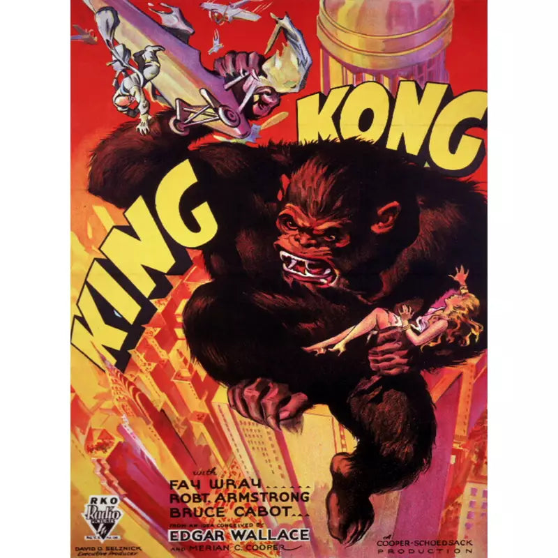 Poster King Kong Planète Vintage