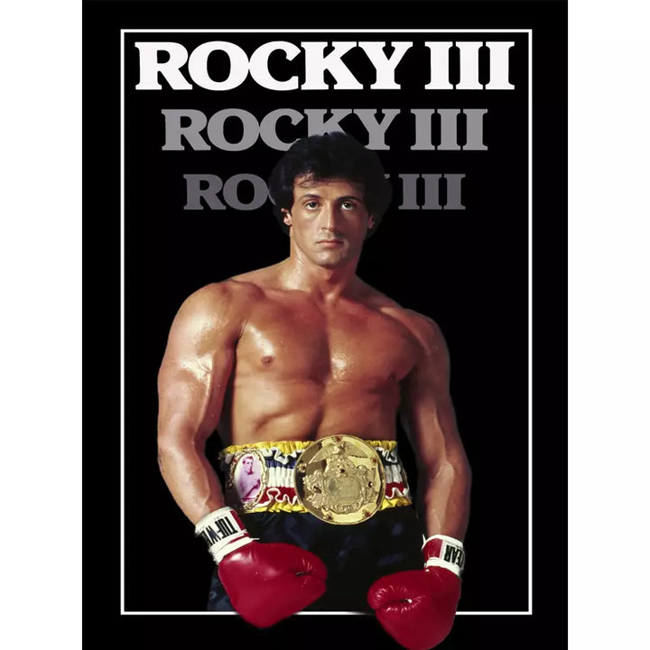 Plaque Métal Vintage Film Rocky, 30x20 Cm, Décoration Murale étain