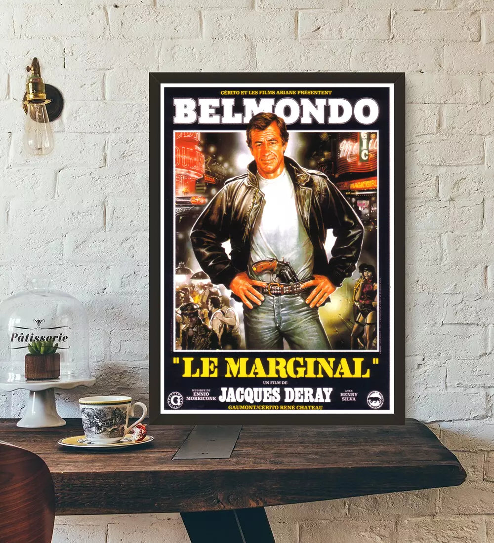 Affiche Cinéma Film culte Le Solitaire de Jacques Deray avec Jean Paul  Belmondo