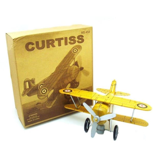 JOUET ANCIEN VINTAGE. Avion A Helices. En Tole. Mecanique EUR 30,80