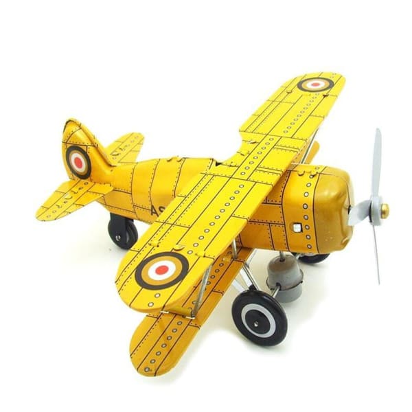 JOUET ANCIEN VINTAGE. Avion A Helices. En Tole. Mecanique EUR 30,80
