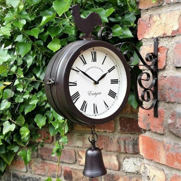 St. Leonhard Horloge Gare Rétro Double Face – Style Grand Central New York, 20,6 Cm