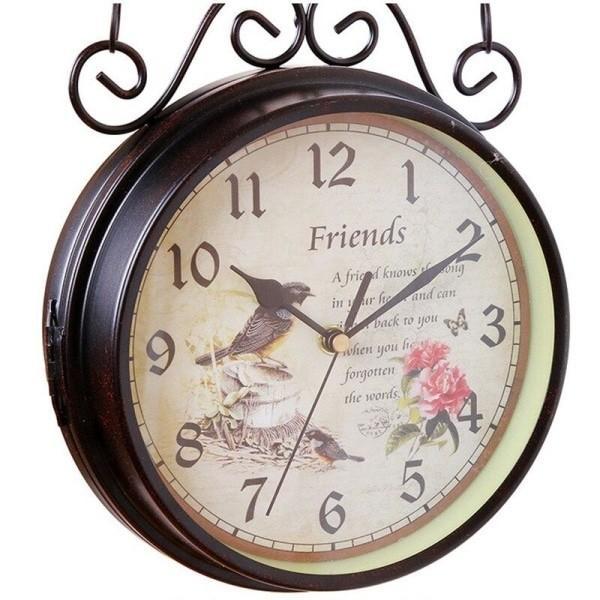 Horloge / Thermomètre Westminster Quartz - Double face style gare