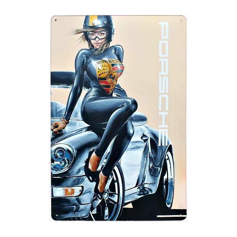 Targa Decorativa In Metallo Militare Pin Up | Planète Vintage - Foto 9