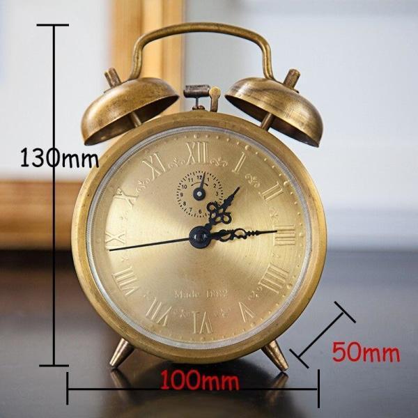 Réveil En Métal Chiffres Romains Table Chevet Réveil Silencieux